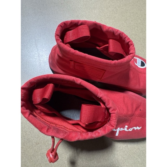 Champion Youth Men's Hightop Athletic Sneaker Size 6 Red - Picture 4 of 7